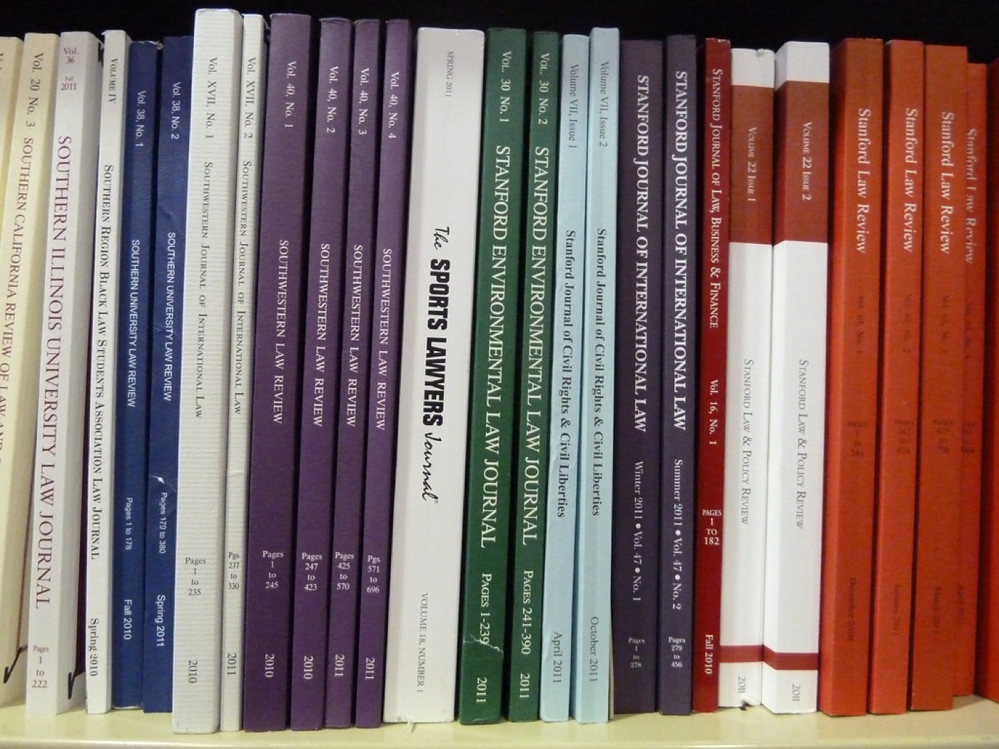Shelf of law journals and legal reference books used for advocate research in Gorakhpur